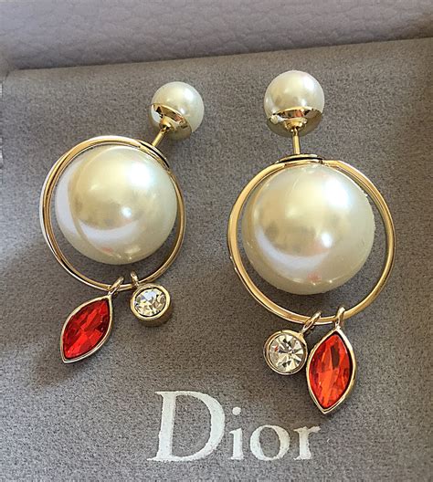 dior earrings dangling|mise en dior tribal earrings.